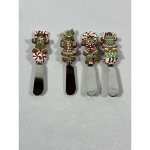 Debbie‎ Mumm Boston Warehouse Christmas Gingerbread Themed Spreader Set